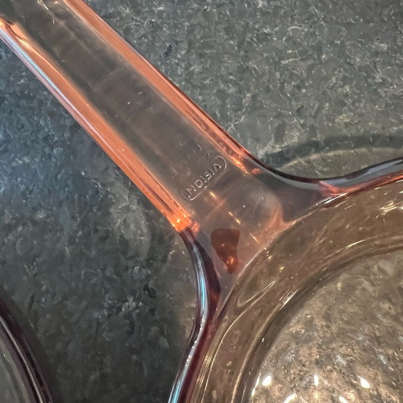 Amber Glass Vision Corning USA Visionware 7" Waffle Bottom Skillet Fry Pans - Picture 3 of 3